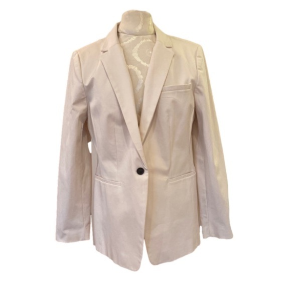 Banana Republic Long & Lean Blazer Professional Career Ivory Cream Size 12 NWT - Picture 3 of 12